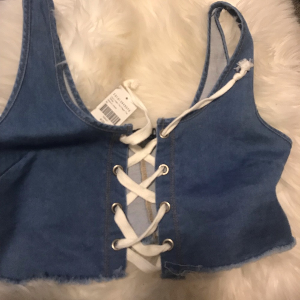 Lace up top